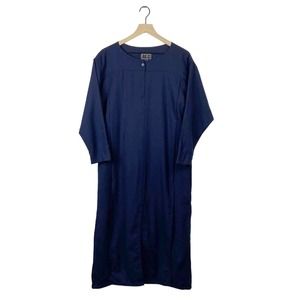 ETRO vintage navy kaftan wool lagenlook art to wear maxi dress small